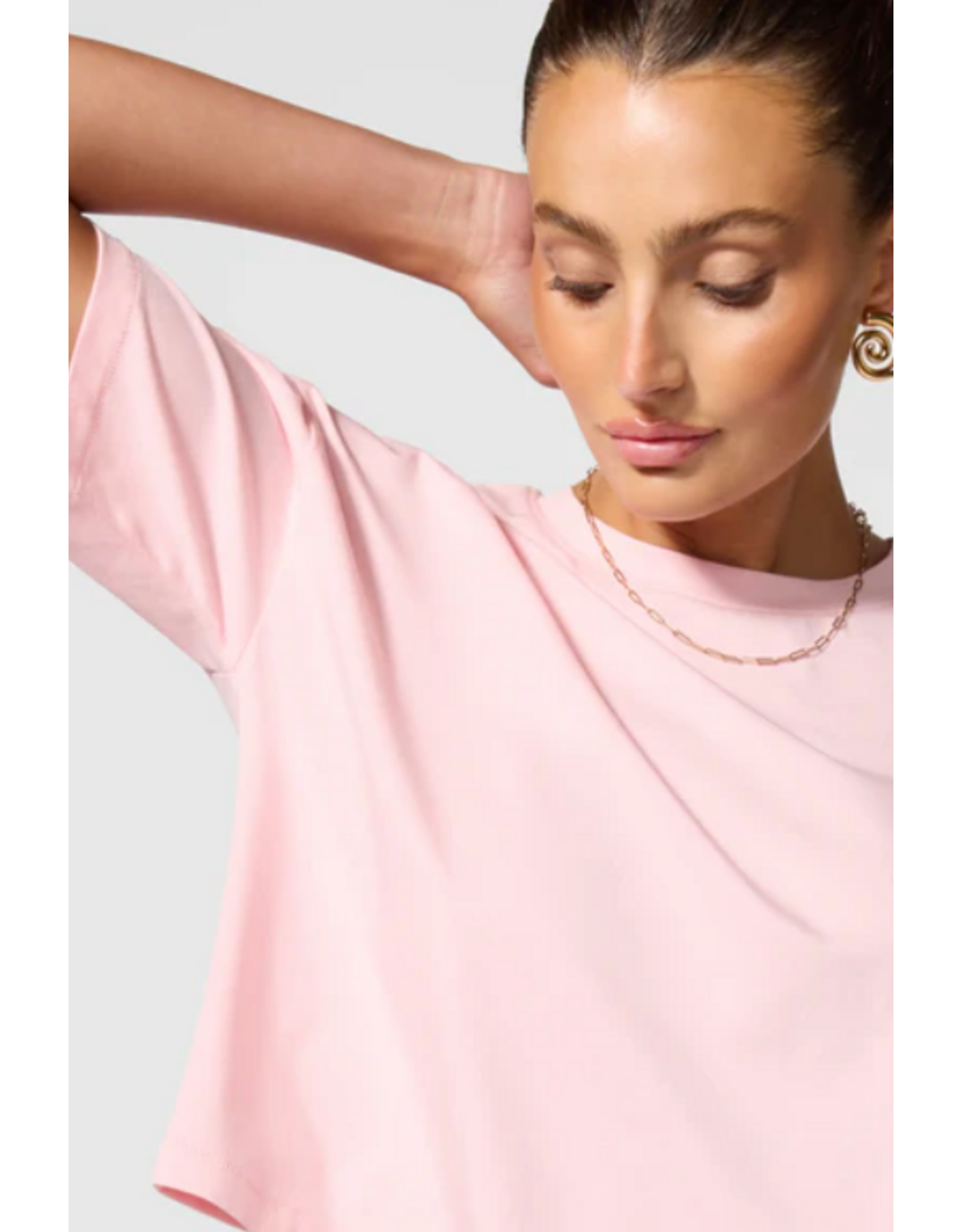 MPG 11A1057 BOXY CROPPED PIMA TEE