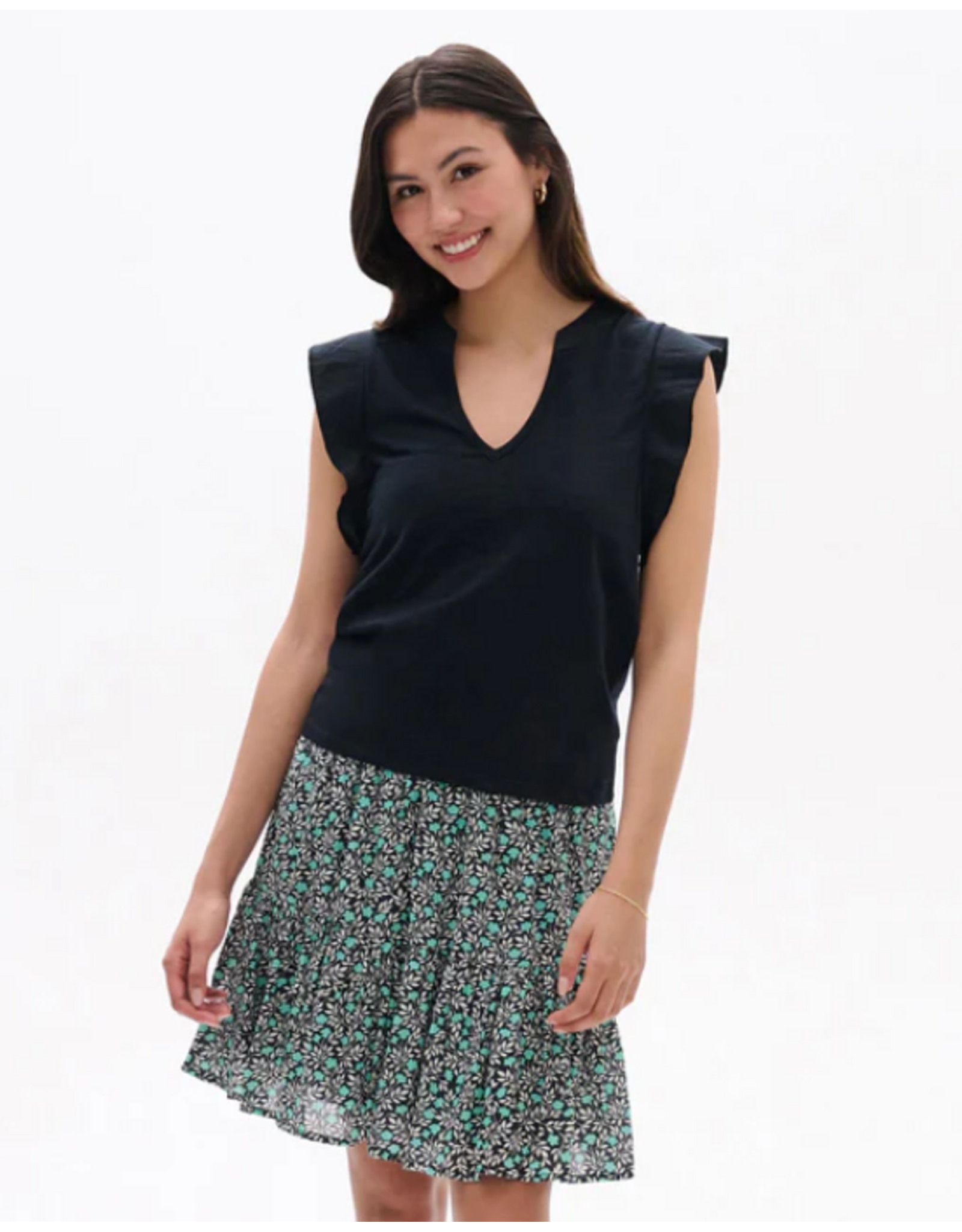 HATLEY S26CAL1904 mix media tank - caviar