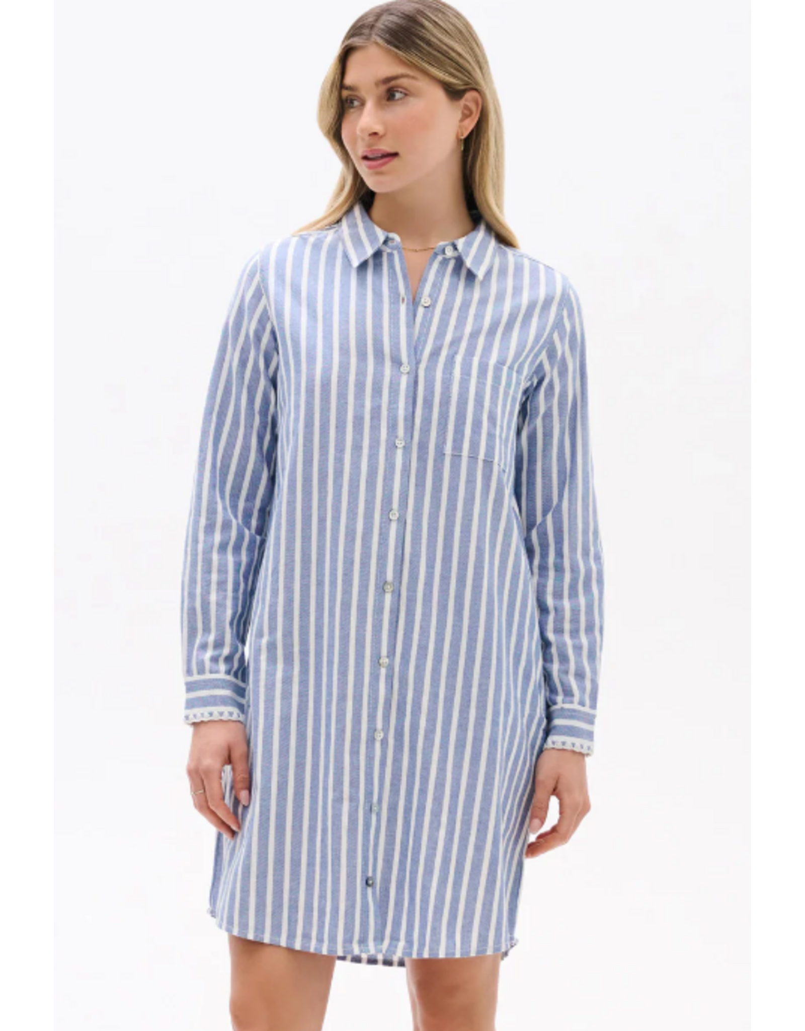 HATLEY S26CSL1872 julia shirt dress - classic stripes