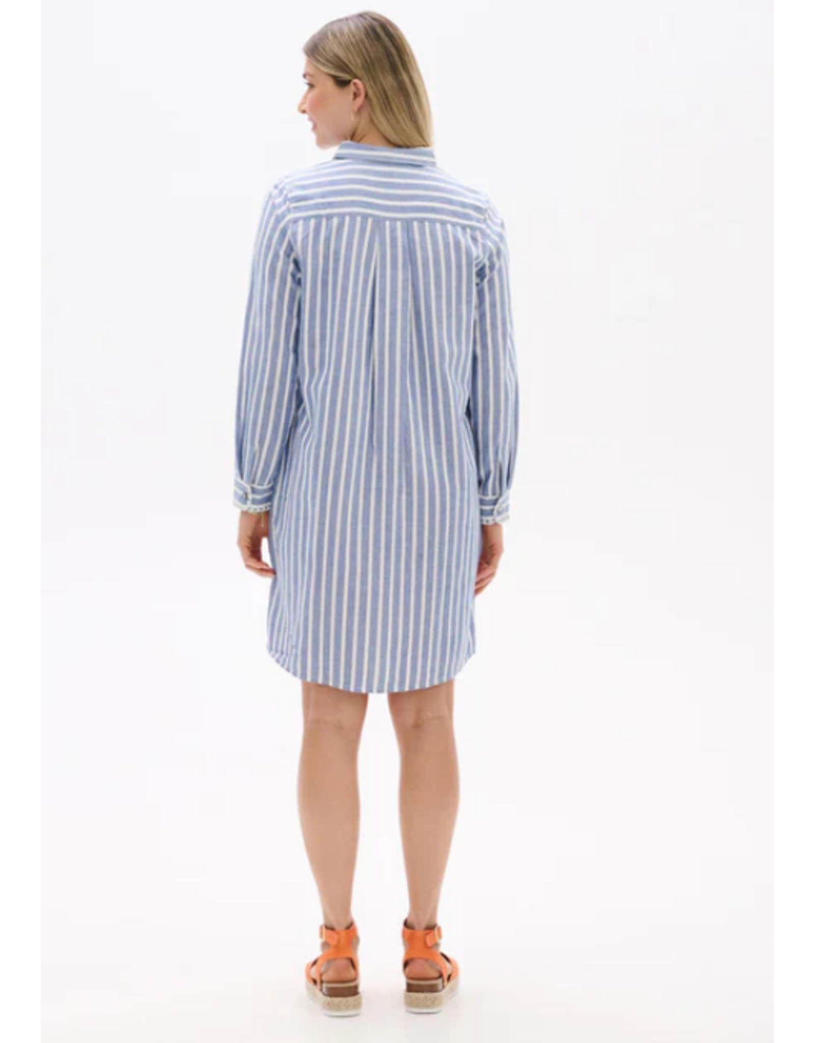 HATLEY S26CSL1872 julia shirt dress - classic stripes