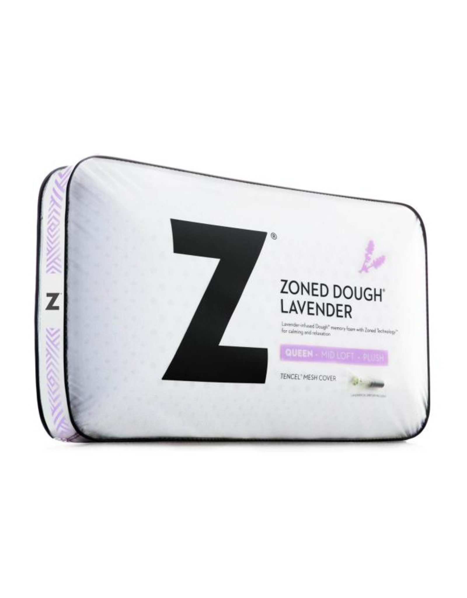 Malouf Zoned Dough Mid Loft + Lavender - Queen