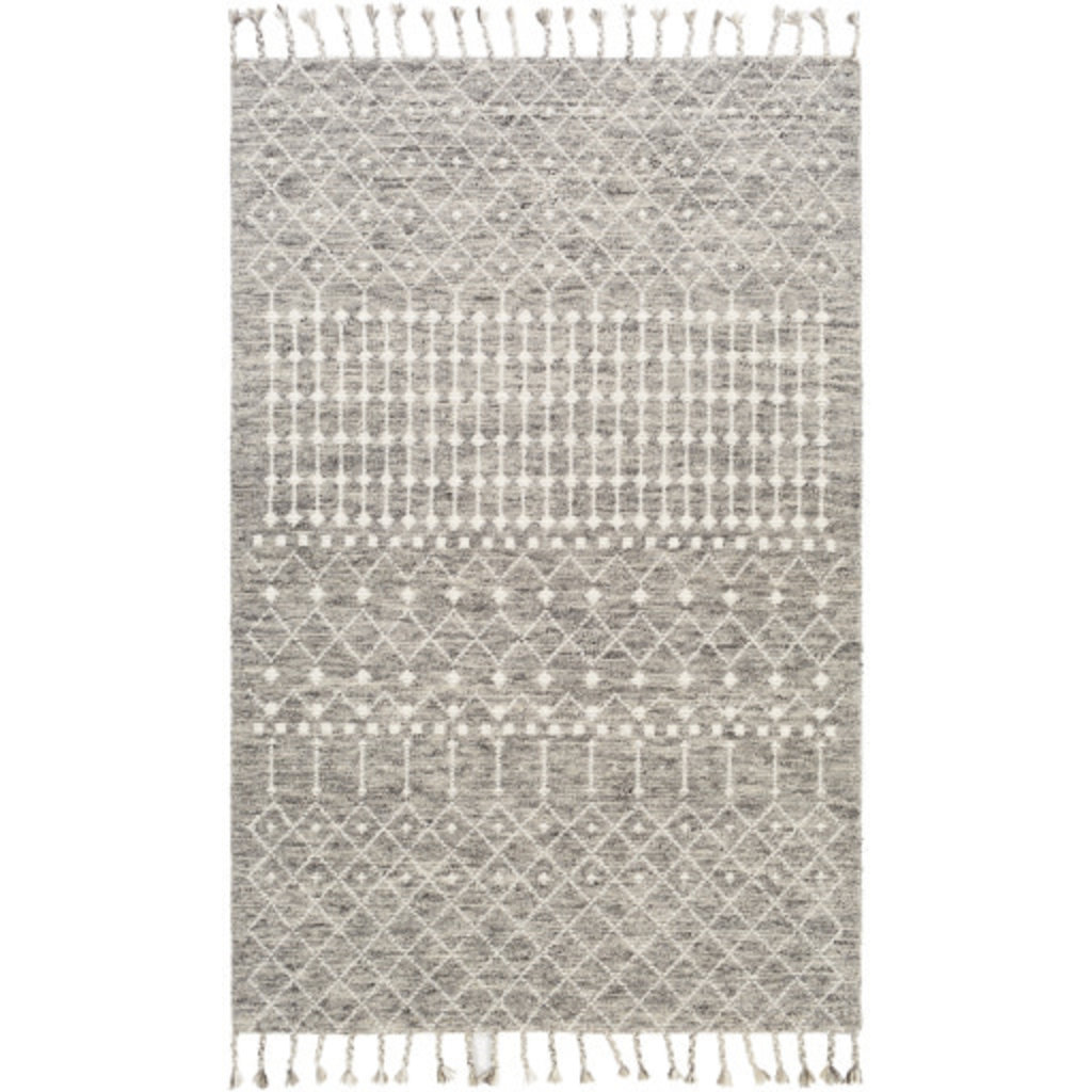 AGADIR 5' X 7'6" CHARCOAL & TAUPE SCANDINAVIAN