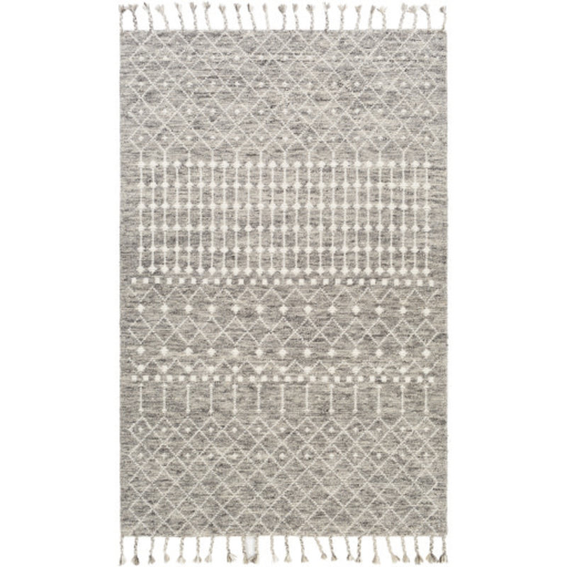 AGADIR 5' X 7'6" CHARCOAL & TAUPE SCANDINAVIAN