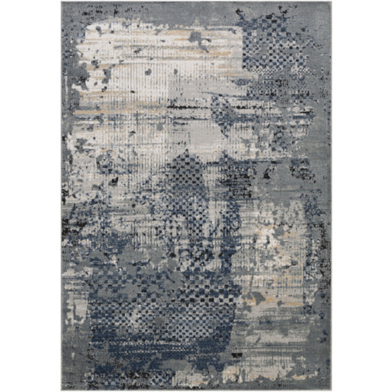 JOLIE 6'7" X 9' GREY & DARK BLUE MODERN