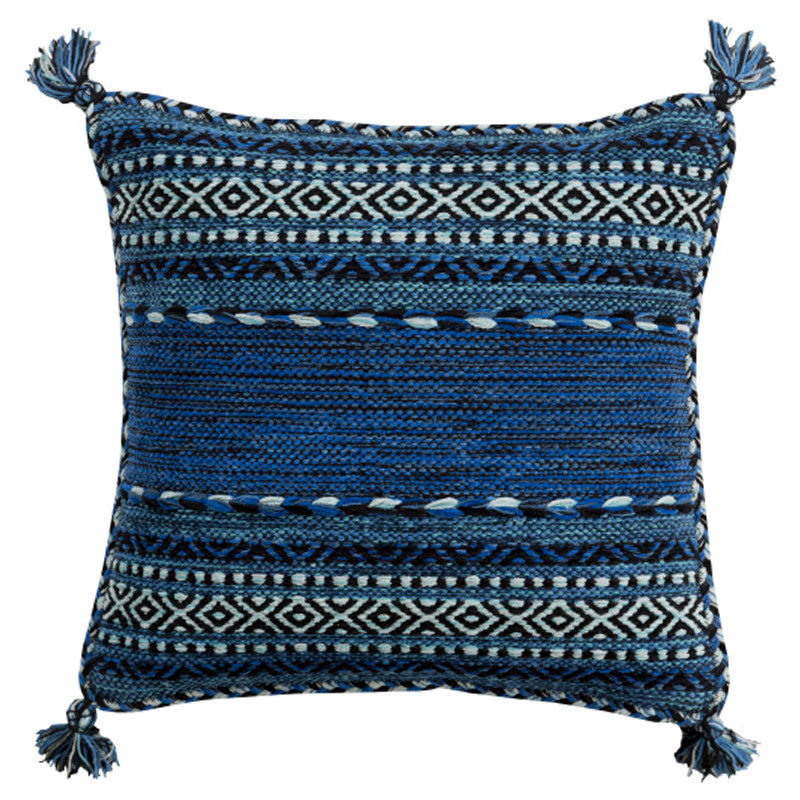 TRENZA PILLOW DOWN FILLED 22" BLUE
