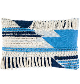 MERIDO DOWN FILLED PILLOW 22"X14" BLUE