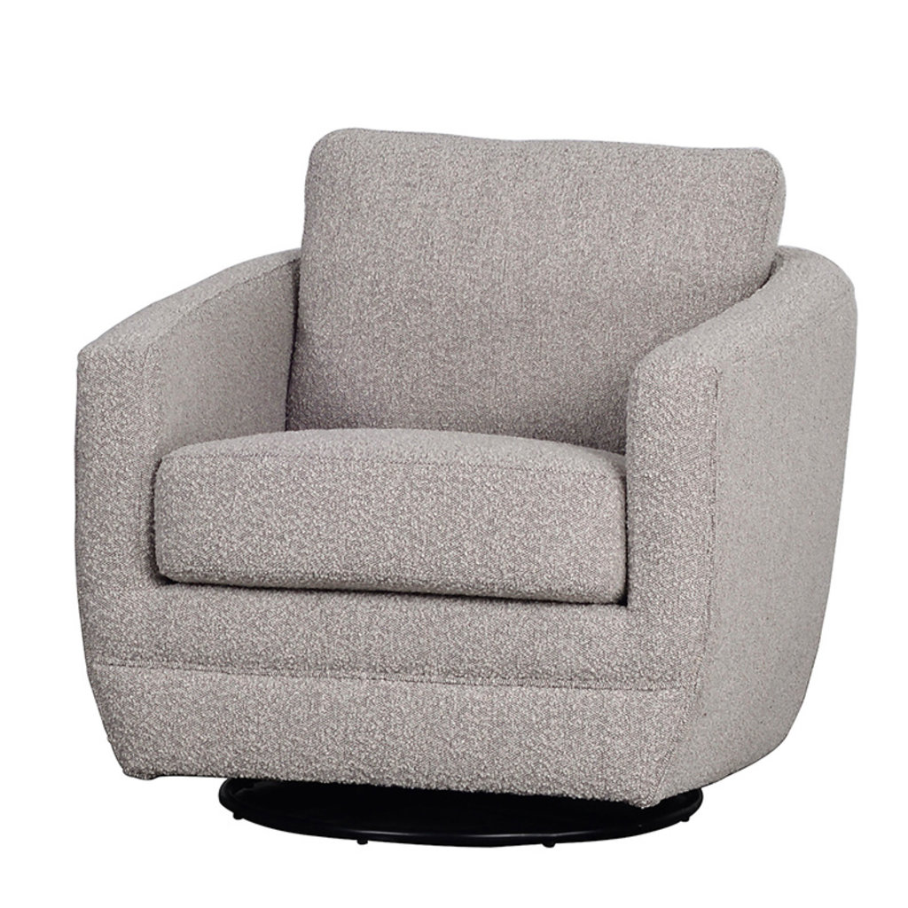 ODETTE SWIVEL CHAIR BOUCLE GREY