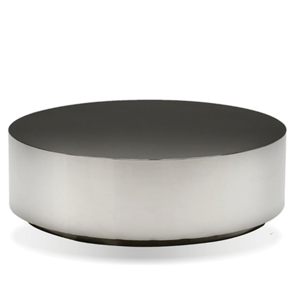 BO COFFEE TABLE  ROUND STAINLESS STEEL SMOKE