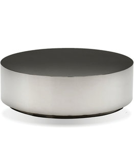 BO COFFEE TABLE  ROUND STAINLESS STEEL SMOKE