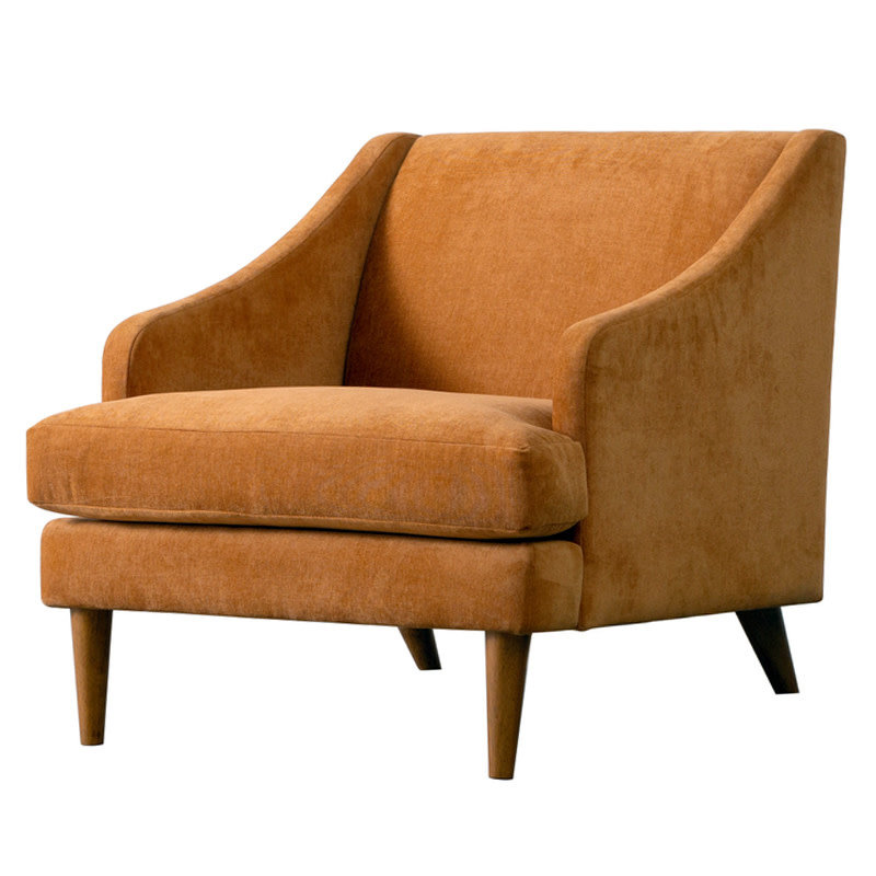 CATHERINE CHAIR VELVET COGNAC