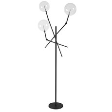 ASTRIX 3 GLOBE FLOOR LAMP BLACK