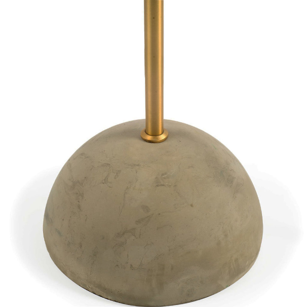 HELMSLEY FLOOR LAMP BLACK AND BRASS