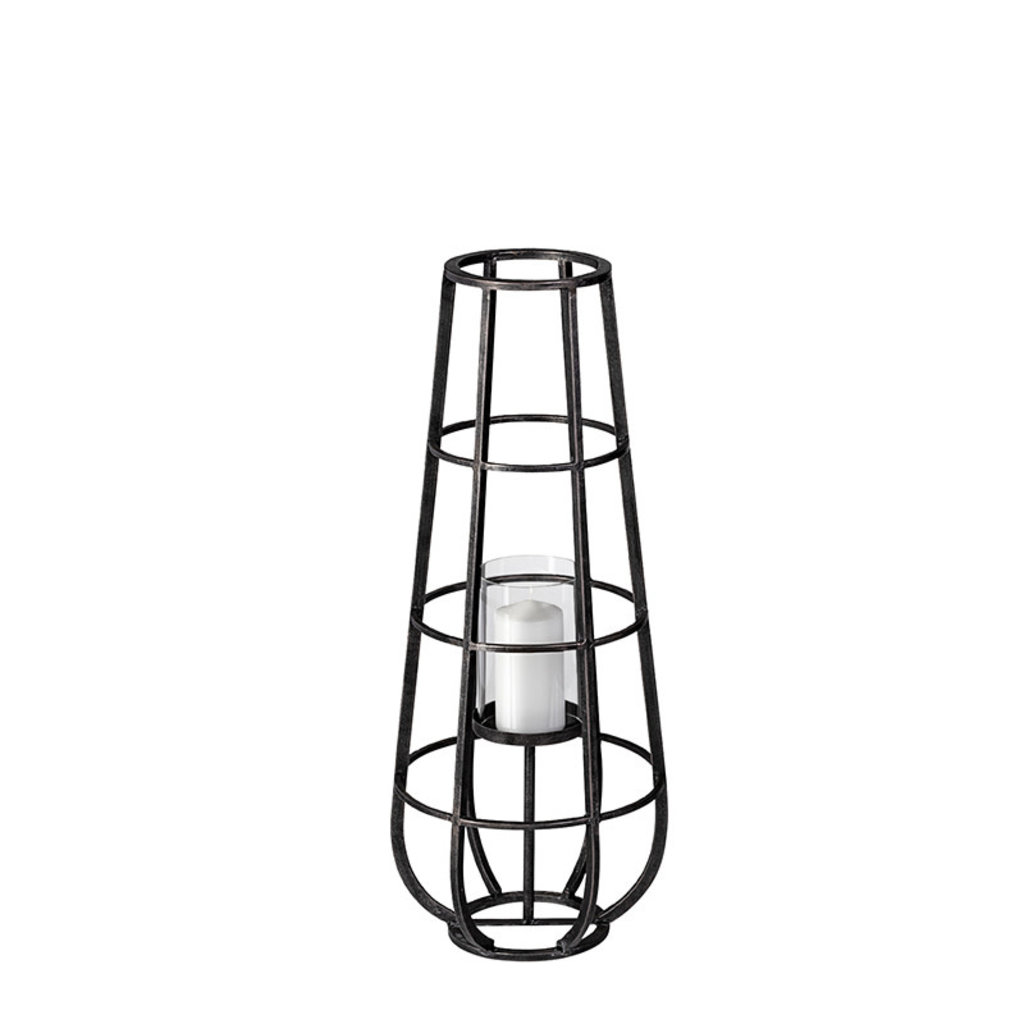 BELLA CANDLE LANTERN METAL SMALL