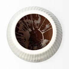 ELREY CERAMIC FLOOR VASE WHITE SMALL