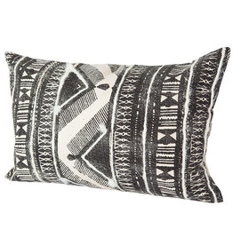 BEVERIDGE DOWN FILLED PILLOW 21"X13"  BLACK & WHITE