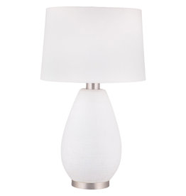 CLASSIQUE TABLE LAMP PORCELAIN WHITE STAINLESS STEEL