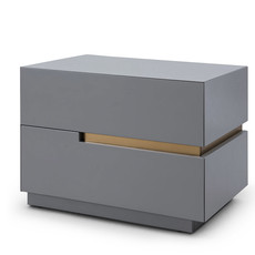 LILLIAN NIGHTSTAND GREY AND GOLD RIGHT