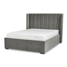 GENTRY STORAGE BED VELVET GREY