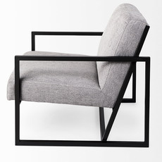 DIKEMBE ARM CHAIR GREY AND BLACK