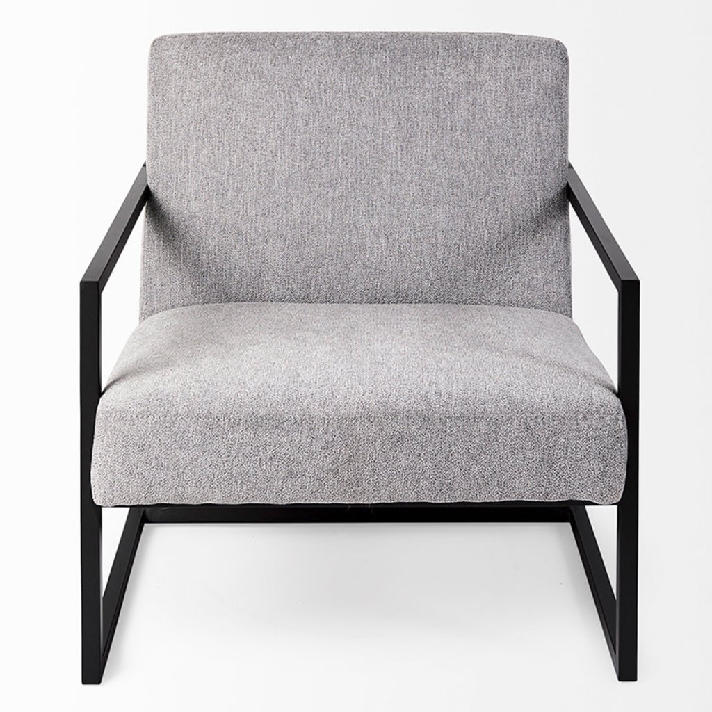 DIKEMBE ARM CHAIR GREY AND BLACK