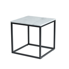 AMADA  SIDE TABLE SQUARE MARBLE WHITE