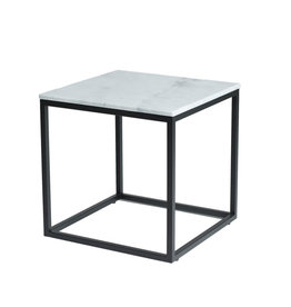 AMADA  SIDE TABLE SQUARE MARBLE WHITE