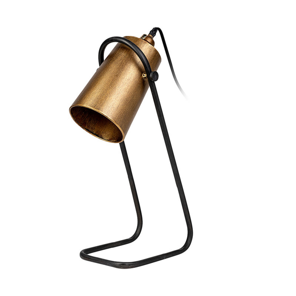 CYCLOPS TABLE LAMP FLAT GOLD AND BLACK