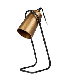 CYCLOPS TABLE LAMP FLAT GOLD AND BLACK