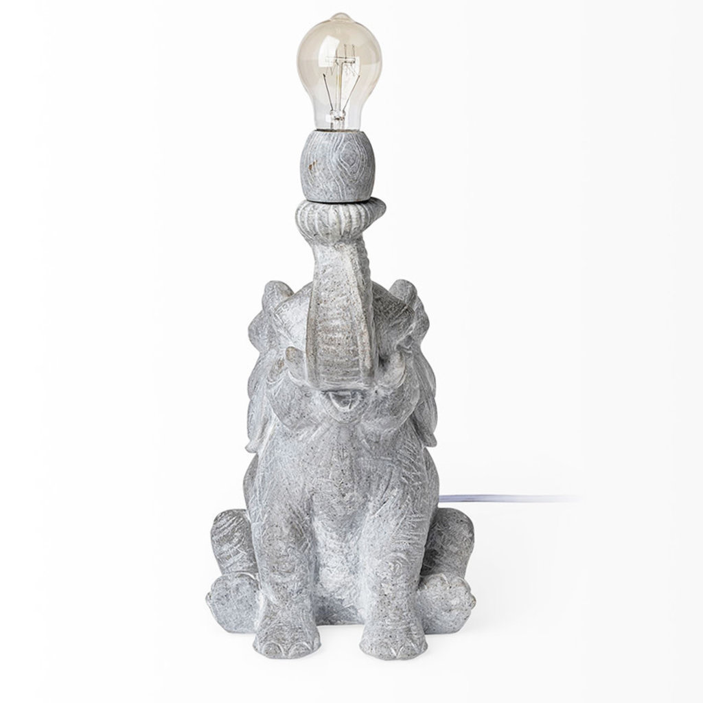 HARRY ELEPHANTE TABLE LAMP LIGHT GREY