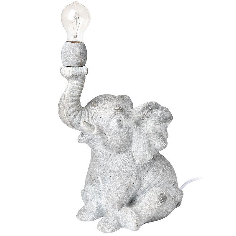 HARRY ELEPHANTE TABLE LAMP LIGHT GREY