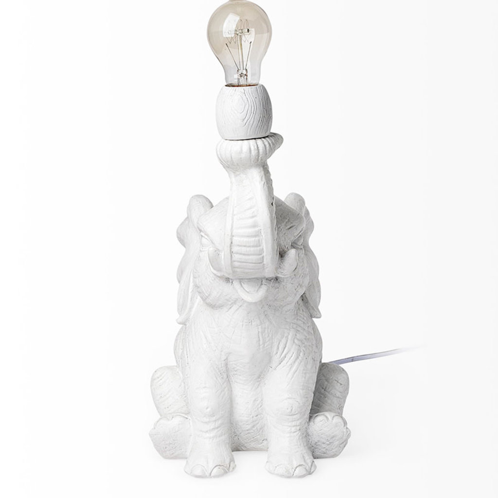 HARRY ELEPHANTE TABLE LAMP WHITE