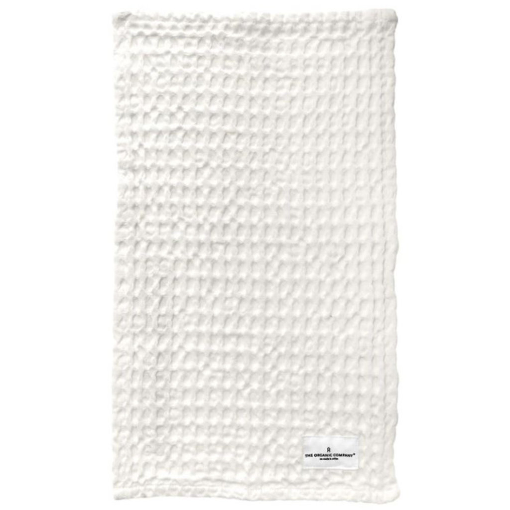 BIG WAFFLE KITCHEN AND WASH CLOTH WHITE