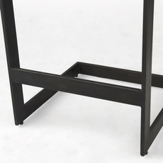 ALISTAIR COUNTER STOOL BLACK WOOD AND METAL