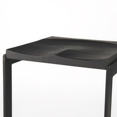 ALISTAIR COUNTER STOOL BLACK WOOD AND METAL