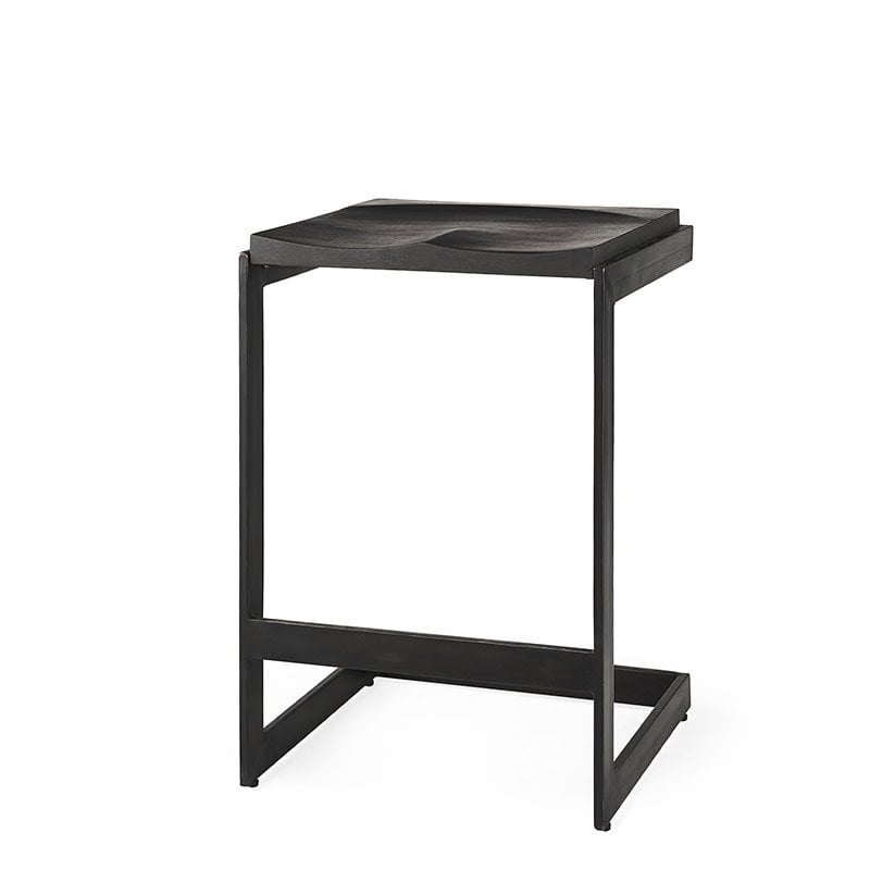 ALISTAIR COUNTERSTOOL BLACK WOOD AND METAL