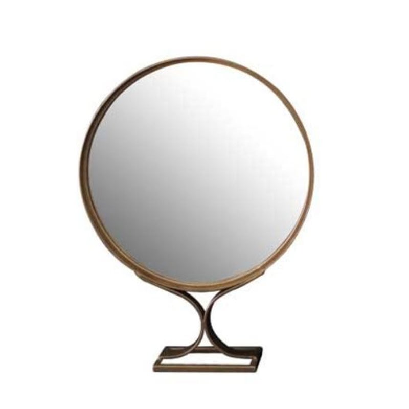 UMA TABLE TOP MIRROR BURNISHED GOLD