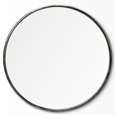 ATHENA MIRROR ROUND METAL BLACK LARGE