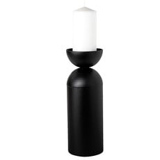 PILL CANDLE STICK BLACK LARGE