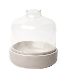 DESERT CLOCHE GLASS AND CERAMIC