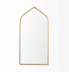 CONSTANTINOPLE ARCHED MIRROR METAL GOLD