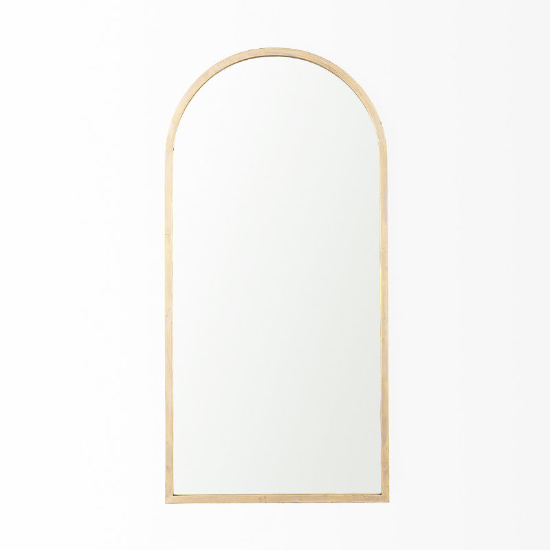 CAESAR ARCHED MIRROR METAL GOLD