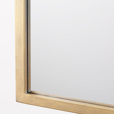 CAESAR ARCHED MIRROR METAL GOLD