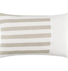ROX STRIPED DOWN FILLED PILLOW 20"X13" SAND