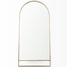 HERA ARCHED MIRROR METAL GOLD