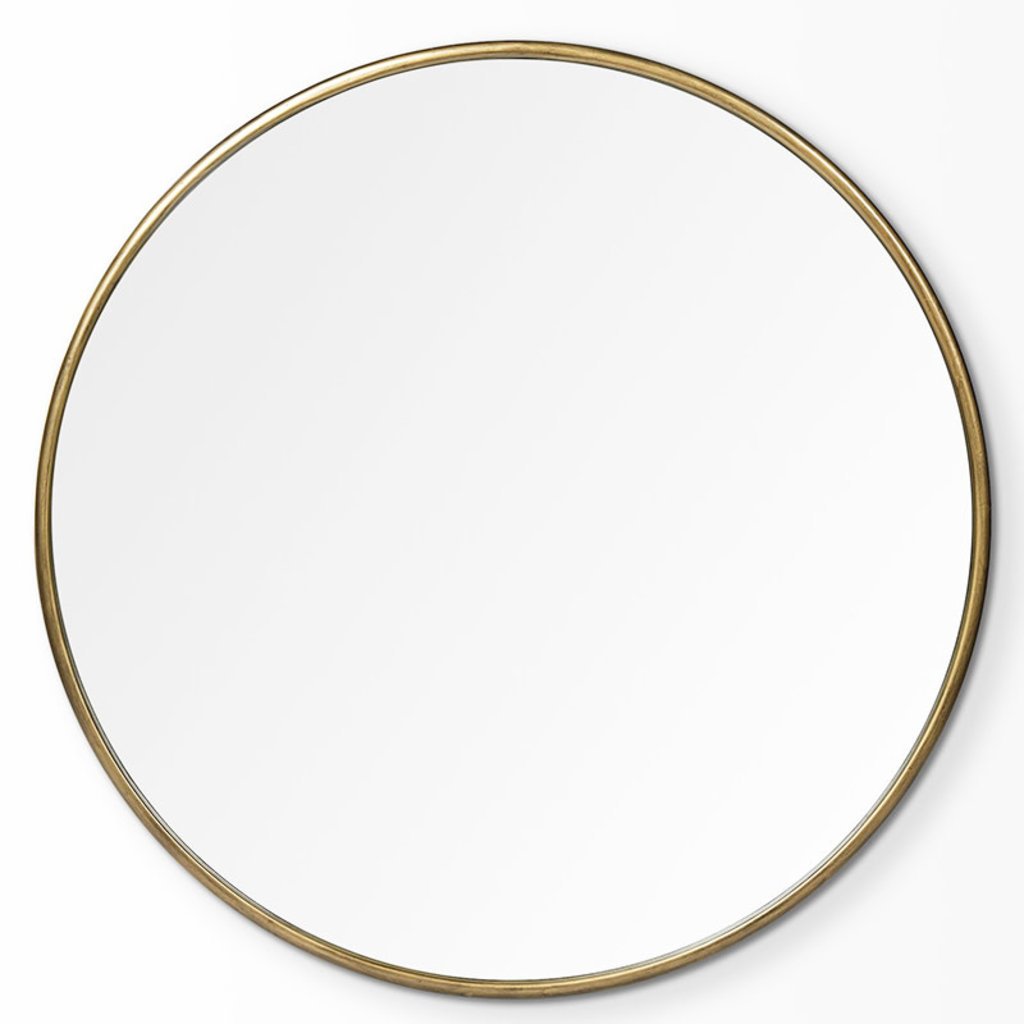 ATHENA MIRROR ROUND METAL GOLD LARGE