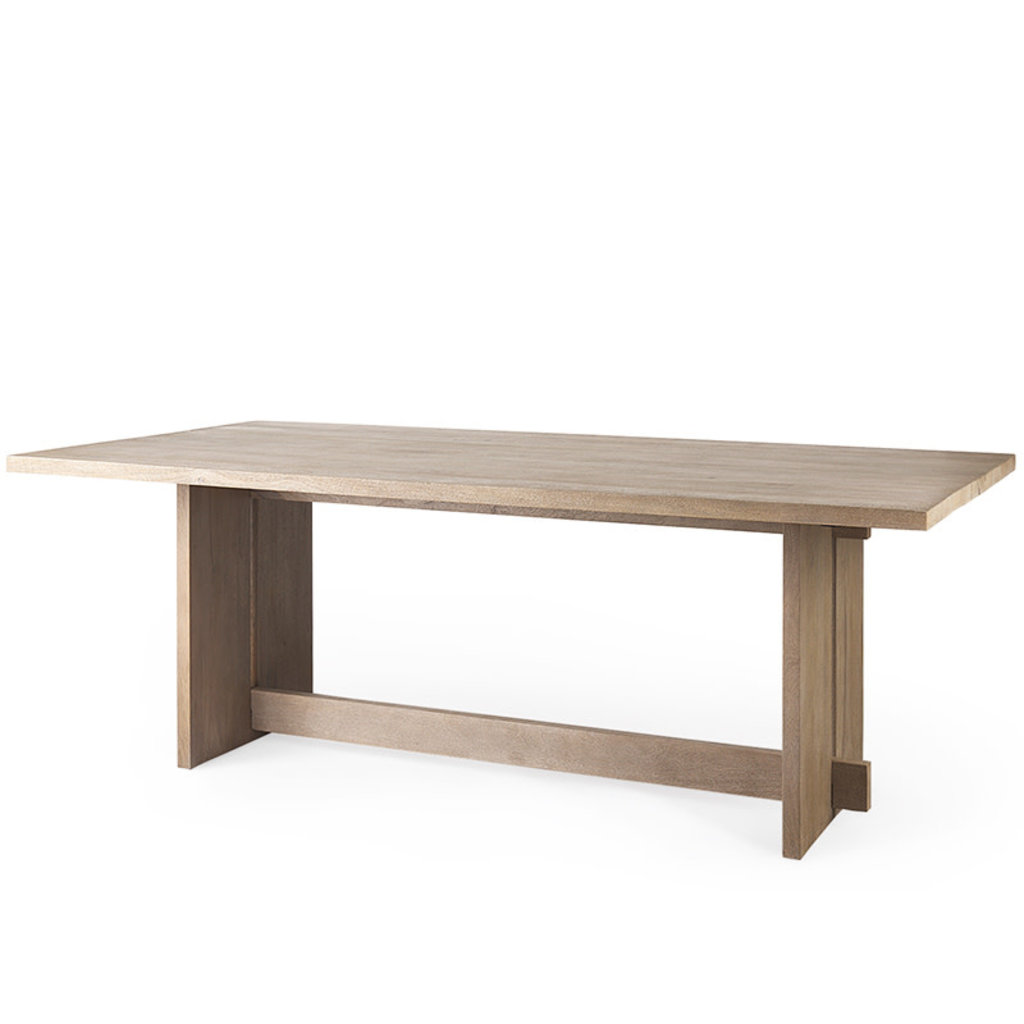 ARRIVAL DINING TABLE 84" SMOKED