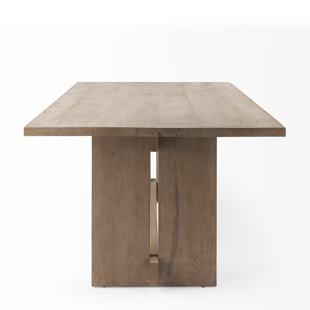ARRIVAL DINING TABLE 84" SMOKED