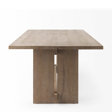 ARRIVAL DINING TABLE 84" SMOKED