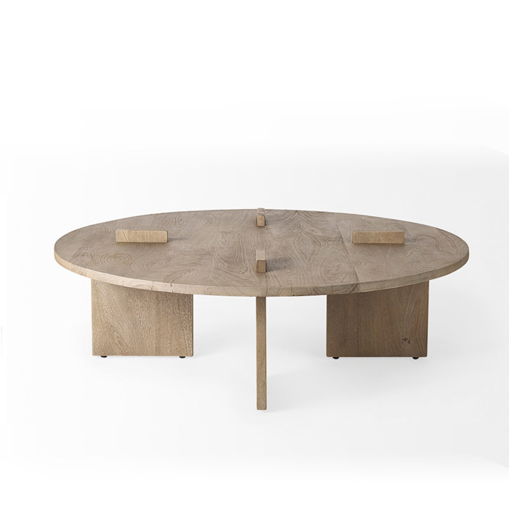 ARRIVAL COFFEE TABLE ROUND WOOD NATURAL
