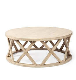 MERIDIAN COFFEE TABLE ROUND WOOD NATURAL